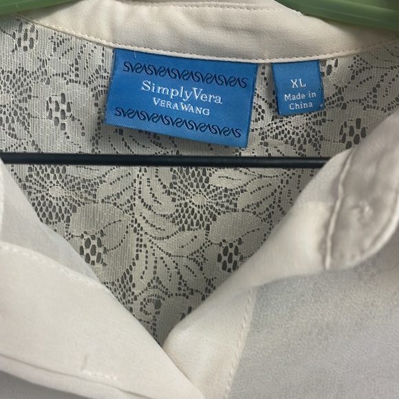 Cream chiffon blouse - Picture 2 of 6